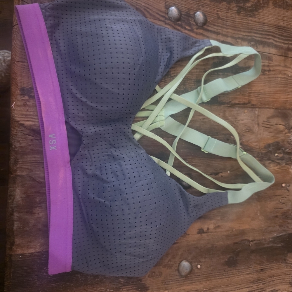 VSX Gray and Purple Sports Bra